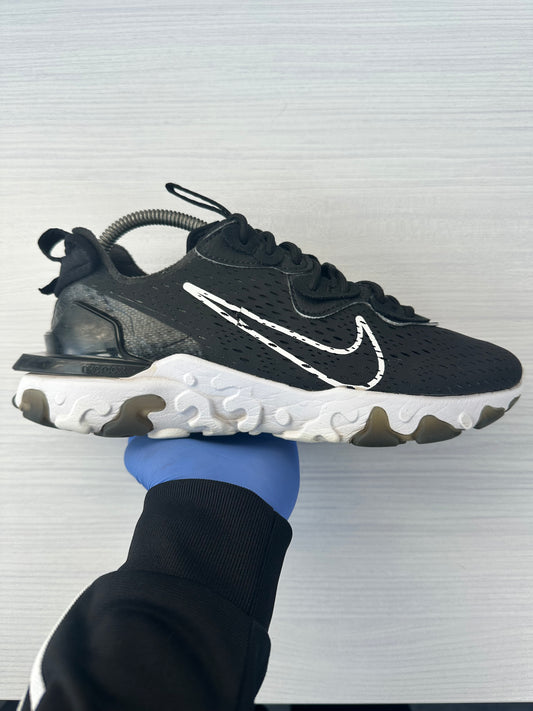 Nike React Vision Black White — UK 6.5