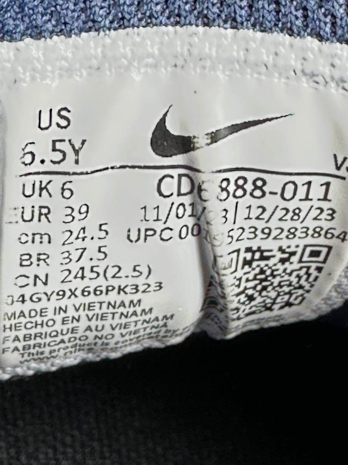 Nike React Vision Grey Blue - UK 6