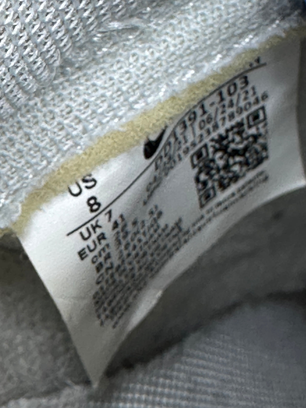 Nike Dunk Low Grey White — UK 7