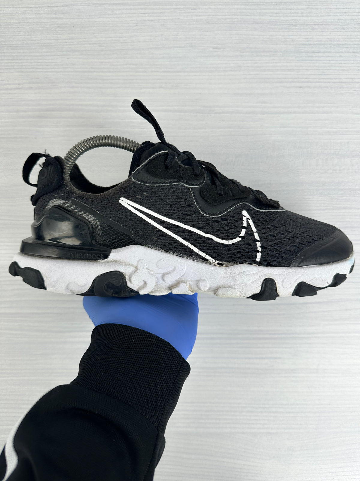 Nike React Vision Black White - UK 6